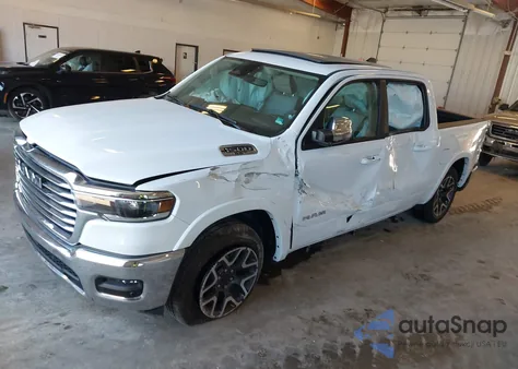 2025 Ram 1500 Laramie 4X4 5'7 Box from USA, damaged, VIN 1C6SRFJP2SN726839